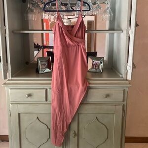 LULUS size large asymmetrical dress NWT . Adjustable straps